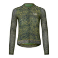 PAS NORMAL STUDIOS Women Essential Light Long Sleeve Jersey - AOP Grain Dark Lime