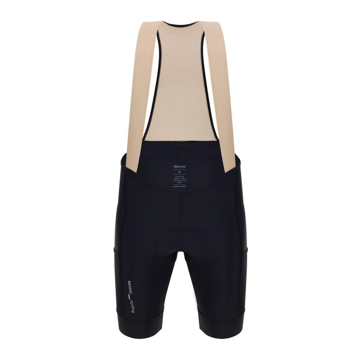SANTINI WOMEN CARGO BIB SHORTS - BLACK