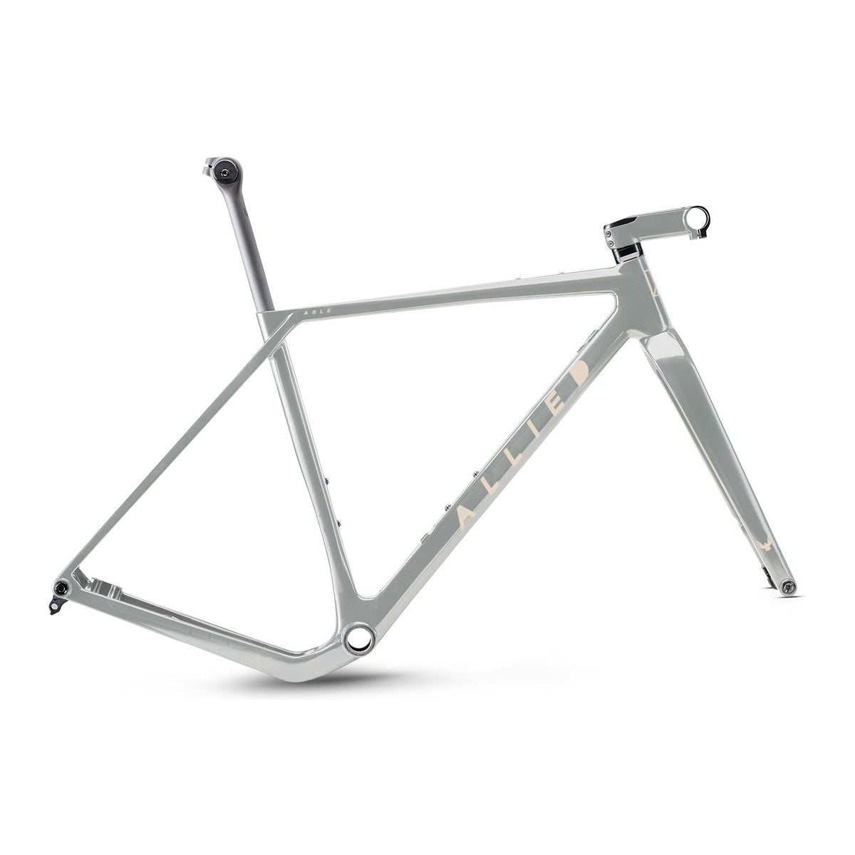 ALLIED ABLE Carbon Gravel Frameset - Dove Grey