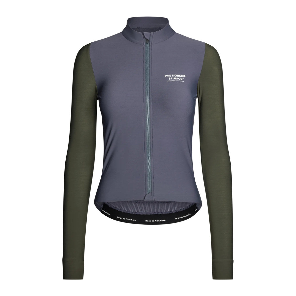 PAS NORMAL STUDIOS Mechanism Women Long Sleeve Jersey - Steel/Dark Olive
