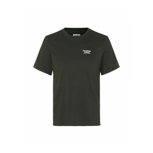 PAS NORMAL STUDIOS Men Balance Short Sleeve Top - Dark Olive