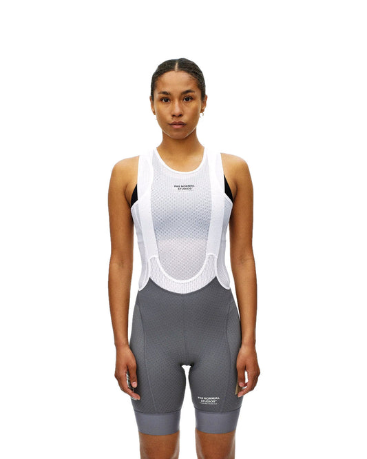 PAS NORMAL STUDIOS Mechanism Logo Women Bib Shorts - Medium Grey