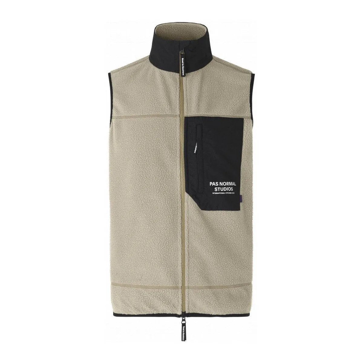 PAS NORMAL STUDIOS Off-Race Fleece Vest - Beige