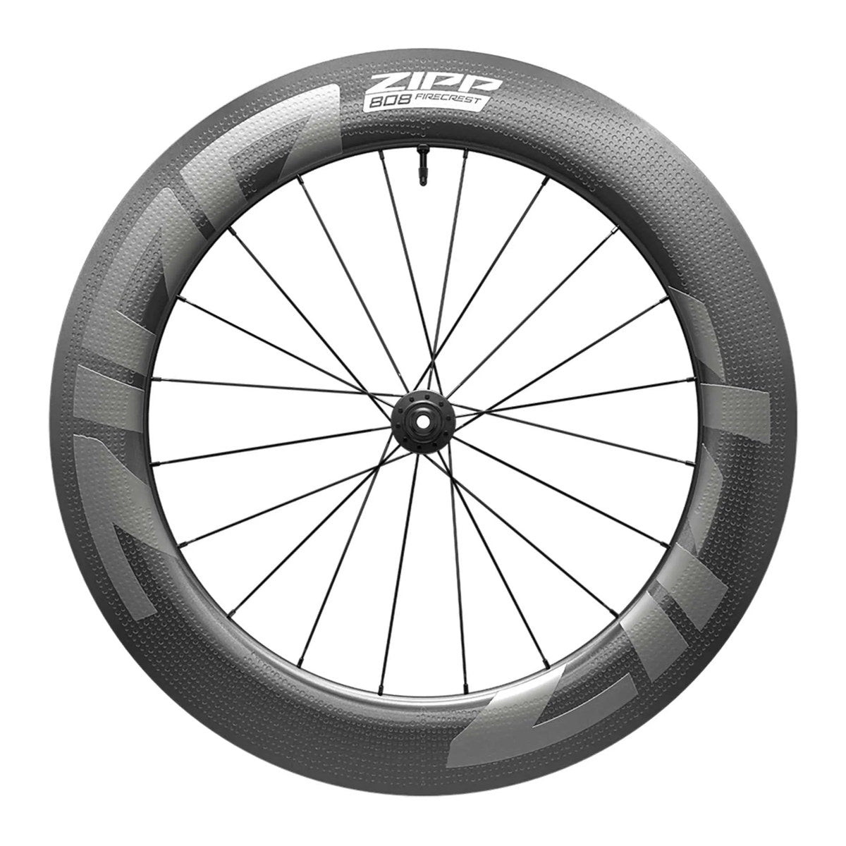 ZIPP 808 Firecrest Tubeless Disc Wheel - Carbon Black