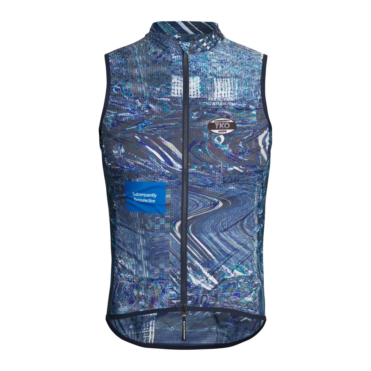 PAS NORMAL STUDIOS TKO Mechanism Stow Away Gilet SS25 - Human Error Blue