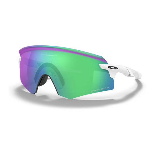 OAKLEY Custom By Velodrom Encoder Eyewear - Matte White Prizm Jade Iridium
