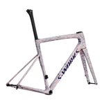 SPECIALIZED Sworks Tarmac SL8 2026 Road Frameset - Gloss Dolomite Metallic / Directional Brush / Blue Majesty Metallic