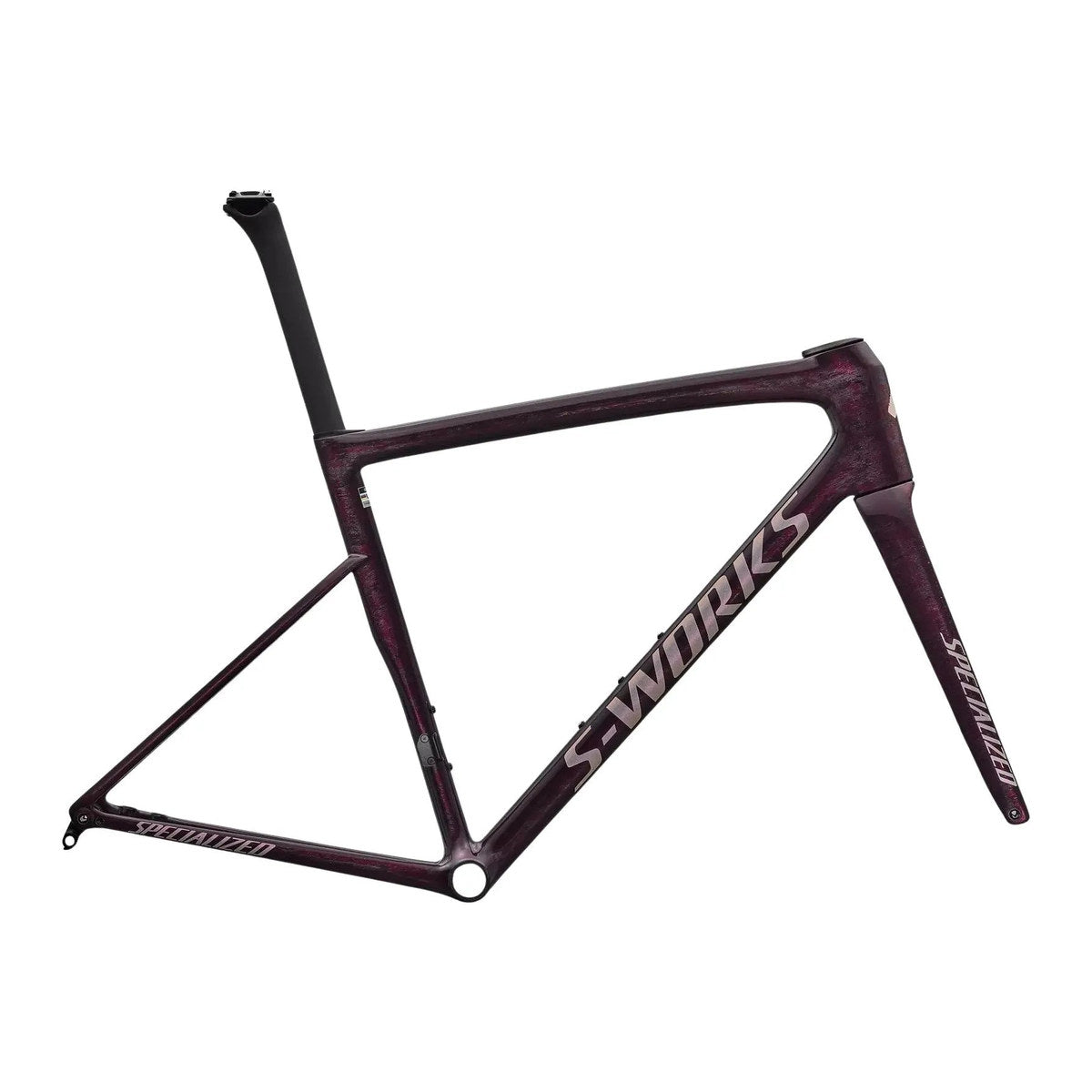 SPECIALIZED Sworks Tarmac SL8 2026 Road Frameset - Gloss Carbon / Bordeaux Metallic + Nebula Directional Brush / Pearl Over White
