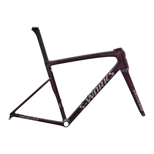 SPECIALIZED Sworks Tarmac SL8 2026 Road Frameset - Gloss Carbon / Bordeaux Metallic + Nebula Directional Brush / Pearl Over White