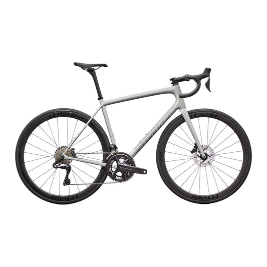 SPECIALIZED Aethos 2 Expert Complete Road Bike Shimano Ultegra DI2 2026 - Gloss Dolomite Metallic / Blue Pearl Over Shadow Silver