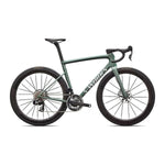 SPECIALIZED TARMAC SL8 Sworks Shimano Dura Ace DI2 Road Bike - GLOSS PREMIUM FJORD METALLIC / WHITE METALLIC SILVER