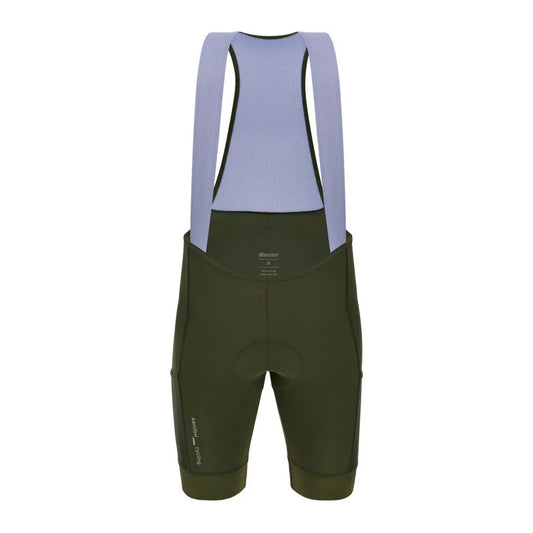 SANTINI Cargo Women Bib Short - Military Green