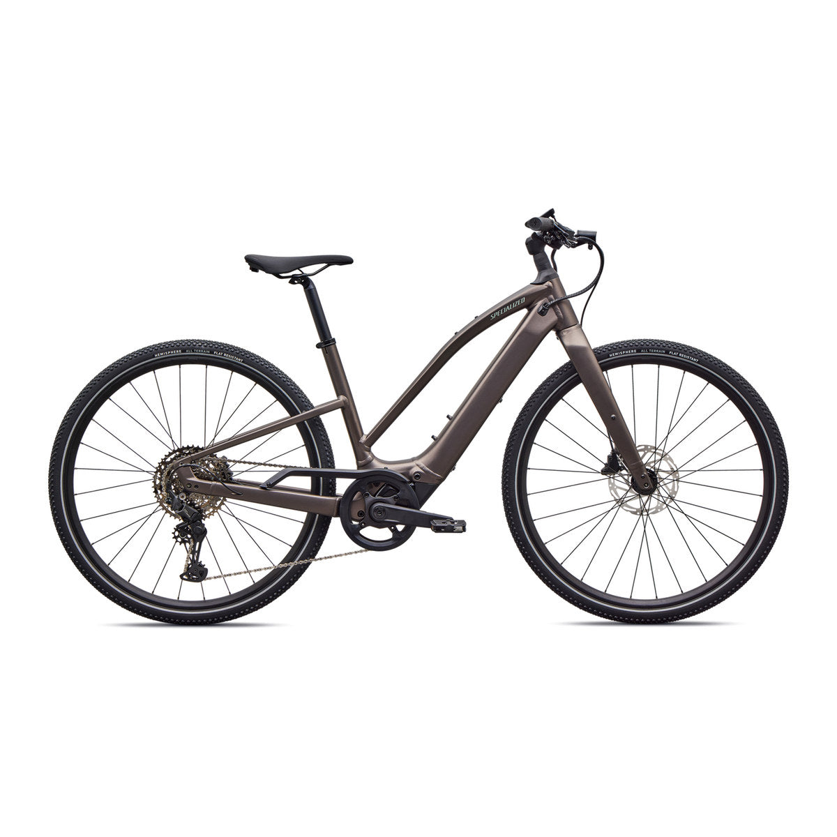 SPECIALIZED Turbo Vado SL 2 4.0 Step Through Ebike - SATIN GUN METAL / AGAVE GREY FROST REFLECTIVE