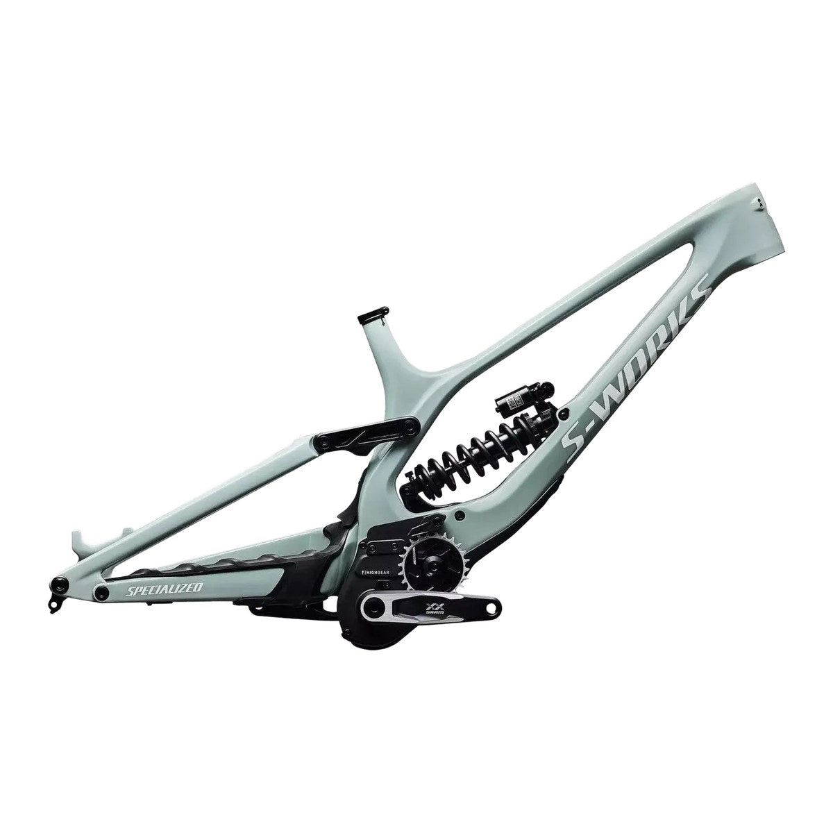 SPECIALIZED Conjunto de cuadro S-Works Demo 11 - Gloss Agave Grey / Metallic White Silver