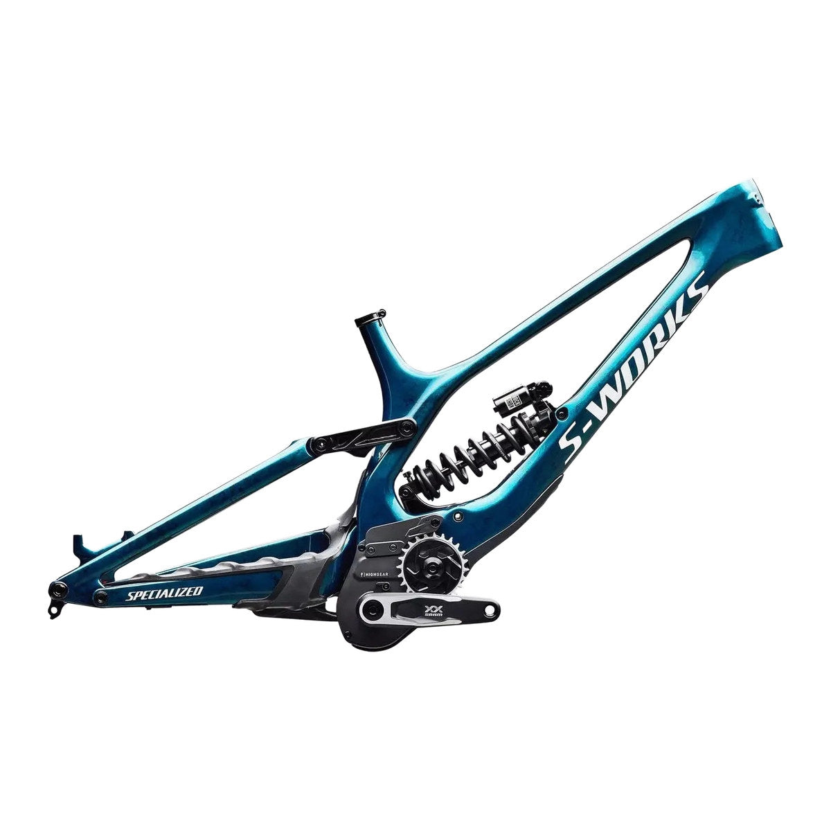 SPECIALIZED Conjunto de cuadro S-Works Demo 11 - Gloss Teal Tint Carbon / Smoke / White