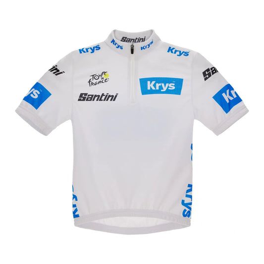 SANTINI Tour De France Kid Leader Jersey - White