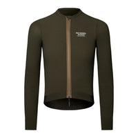 PAS NORMAL STUDIOS Hombres Escapism Maillot Ciclismo Manga Larga - Dark Olive