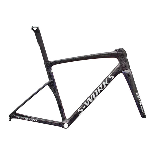 SWorks Tarmac SL9 Road Frameset FACT 12r Carbon - Carb/Bluredcmln/Wht