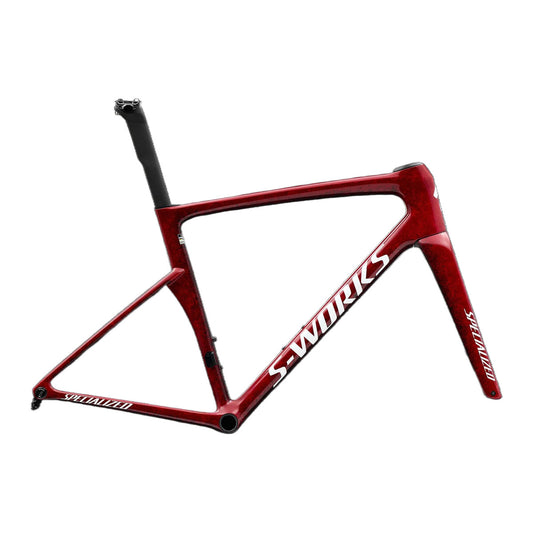 SWorks Tarmac SL9 Road Frameset - FACT 12r Carbon - Vivid Red/Tarmac Black/White