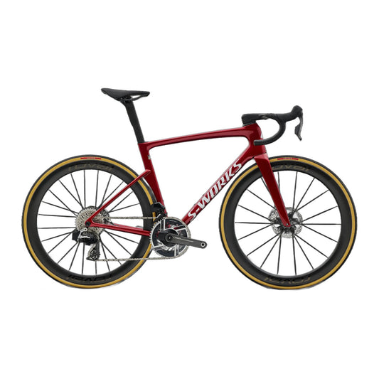 SWorks Tarmac SL9 Complete Road Bike SRAM RED AXS - Rbymet/Metwhtsil