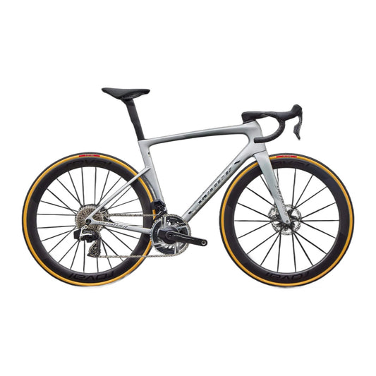 SWorks Tarmac SL9 Complete Road Bike SRAM RED AXS - Sildst/Spctflr/Chrm