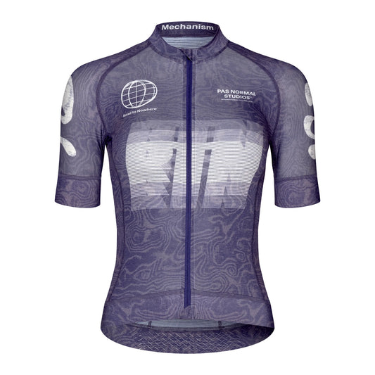 PAS NORMAL STUDIOS Mechanism Logo Women Jersey - AOP RTN Dark Purple