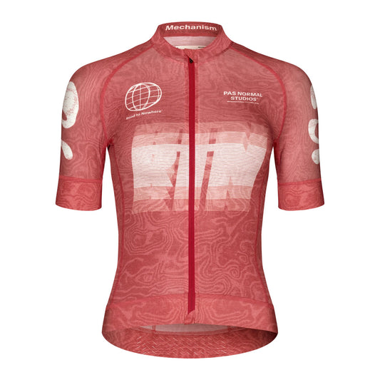 PAS NORMAL STUDIOS Mechanism Logo Women Jersey - AOP RTN Classic Red