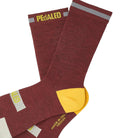 PEDALED Odyssey Merino Reflective Socks - Dark Red