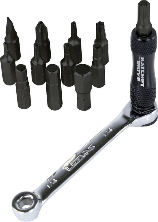 LEZYNE RATCHET KIT WITH BAG - BLACK/NICKEL