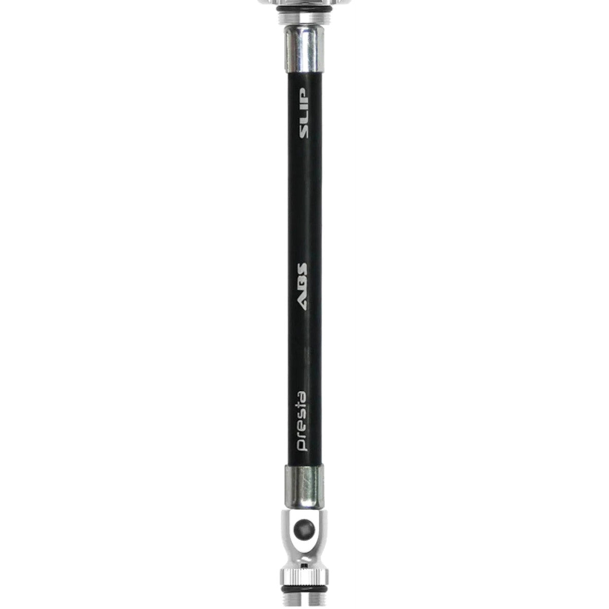 LEZYNE ABS FLEX HOSE PRESTA WITH VALVE TOOL FOR ROAD DRIVE PUMPS - BLACK/SILVER