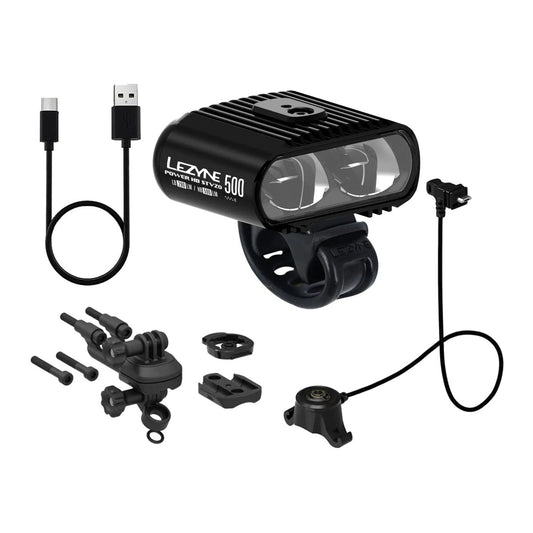 LEZYNE POWER HIGH BEAM 500 LOADED STVZO Front LIGHT - BLACK/WHITE