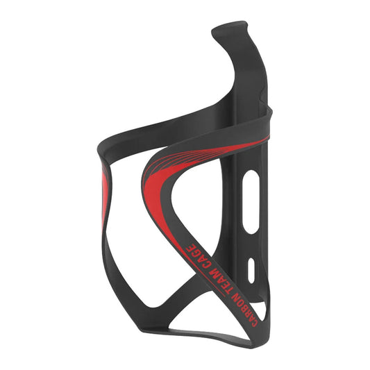 LEZYNE CARBON TEAM WATER BOTTLE CAGE - BLACK/RED
