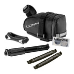 LEZYNE CADDY SADDLE BAG WITH HAND PUMP - BLACK