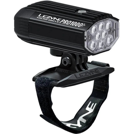 LEZYNE MICRO DRIVE PRO 1000+ HELMET LIGHT - BLACK/WHITE