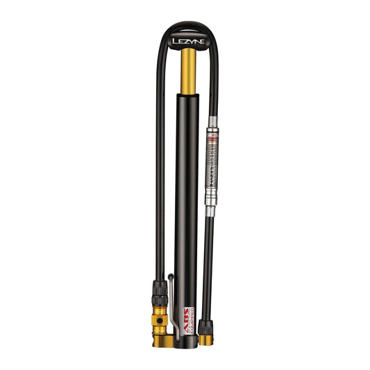 LEZYNE CNC MICRO FLOOR DRIVE HPG MINI PUMP - BLACK/GLOSSY