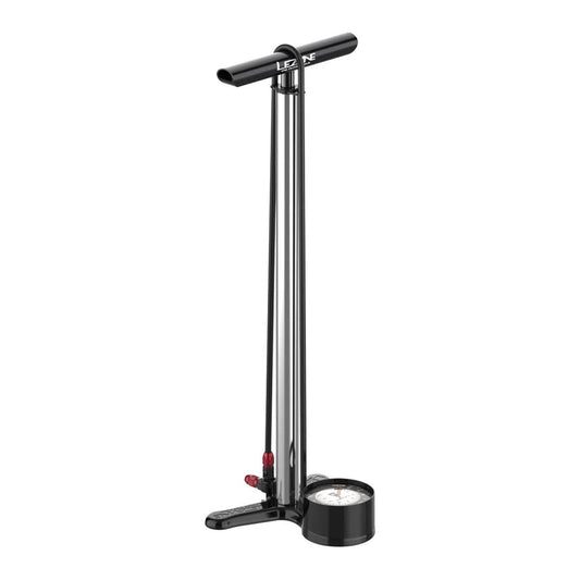 LEZYNE CNC FLOOR DRIVE FLOOR PUMP - SILVER/GLOSSY