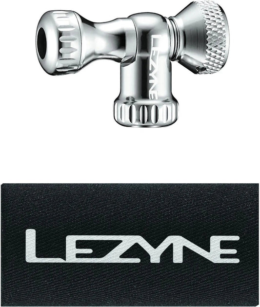 LEZYNE CONTROL DRIVE CNC CO2 PUMP HEAD - SILVER/GLOSSY