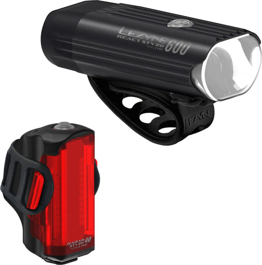 LEZYNE RADAR REACT STVZO SET - Red/Black