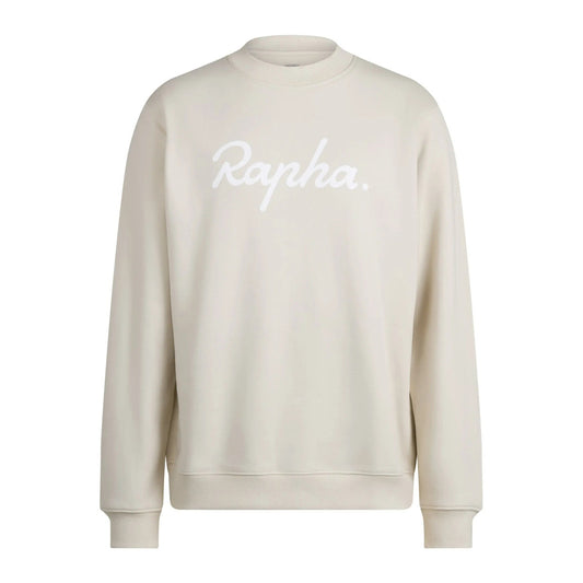 RAPHA HEAVYWEIGHT COTTON SWEATSHIRT - CHALK/WHITE