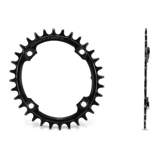 GARBARUK Oval Chainring  104 BCD - BLACK