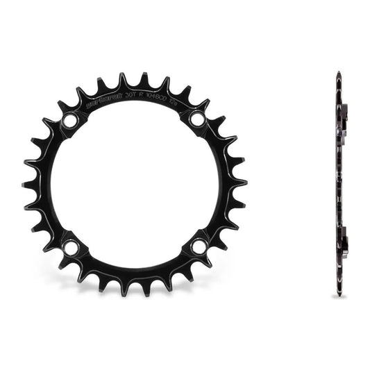 GARBARUK Round Chainring 104 BCD - BLACK