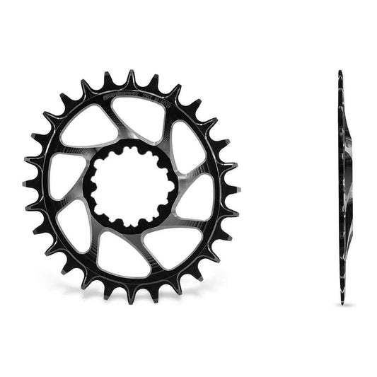 GARBARUK Oval Chainring DIRECT MOUNT SRAM GXP/DUB MTB (BOOST) - BLACK