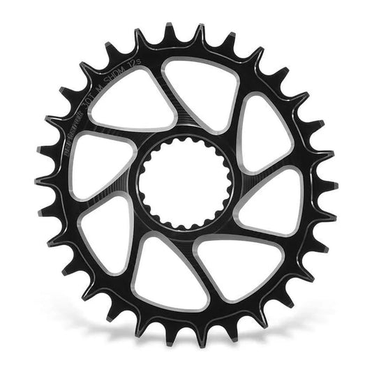 GARBARUK Oval Chainring DIRECT MOUNT SHIMANO M7100/M8100 - BLACK