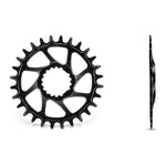 GARBARUK Round  Chainring DIRECT MOUNT CANNONDALE HOLLOWGRAM (AI-COMPATIBLE) - BLACK