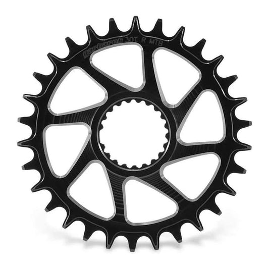 GARBARUK ROUND CHAINRING DIRECT MOUNT SHIMANO M7100/M8100 - BLACK