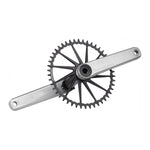 GARBARUK ROAD/GRAVEL CRANKSET (no chainring) - SILVER/BLACK