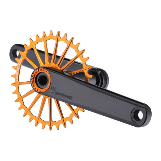 GARBARUK XC CRANKSET (no chainring) (170MM. 29MM (DUB)140MM (SUPERBOOST CL55MM)- BLACK/ORANGE