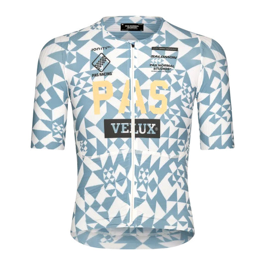 PAS NORMAL STUDIOS Mechanism Pro Men`s Jersey - AOP Origami Light Blue