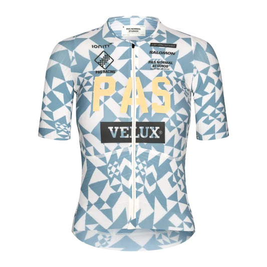 PAS NORMAL STUDIOS Mechanism Pro Women`s Jersey - AOP Origami Light Blue