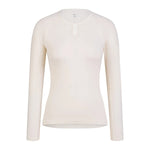 RAPHA MERINO LONG SLEEVE BASE LAYER - CREAM/WHITE